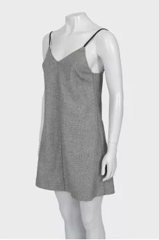 Gray dress with thin straps