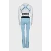 Tracksuit of trousers and a top