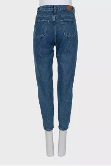 Джинсы tapered fit на высокой посадке 