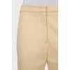Yellow straight leg trousers