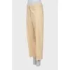 Yellow straight leg trousers