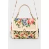 Bag with flower embroidery