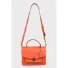 Leather shoulder bag