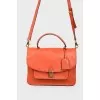 Leather shoulder bag