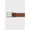 Men's brown leather belt