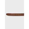Men's brown leather belt