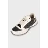 Combined sneakers with decor