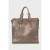 Brown leather bag