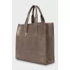 Brown leather bag