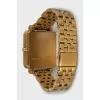 Quartz watch in gold color