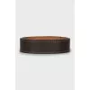 Brown leather bracelet
