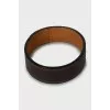 Brown leather bracelet