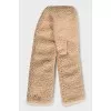 Faux fur oversized scarf