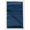 Blue scarf with signature print