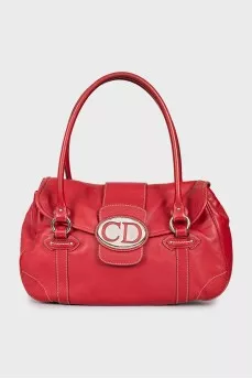 Red leather bag