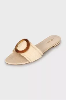 Lani Raffia Slippers