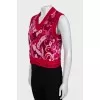 Knitted vest in pink