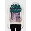 Knitted sweater with a pattern