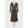 Animal Print Belted Dress