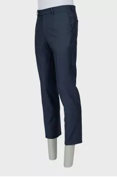 Men's trousers with blue arrows
