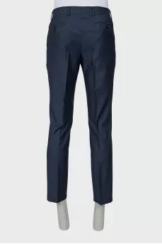 Men's trousers with blue arrows
