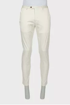 Men's trousers white