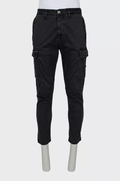 Mens Black Cargo Pants
