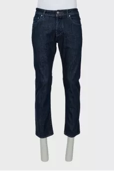 Men's Straight Button Jeans