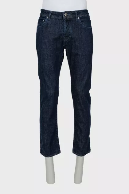 Men's Straight Button Jeans