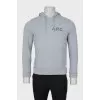 Men's hoodie with branded logo