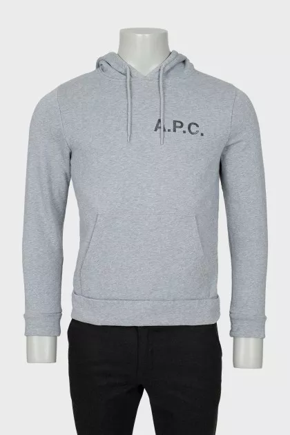 Men's hoodie with branded logo