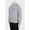 Men's hoodie with branded logo
