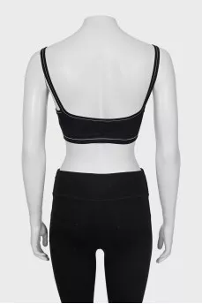 Black top with brand logo