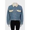 Drawstring denim jacket