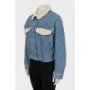 Drawstring denim jacket
