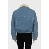 Drawstring denim jacket