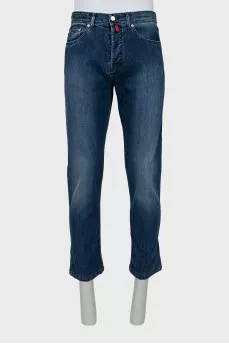 Мужские синие джинсы straight fit