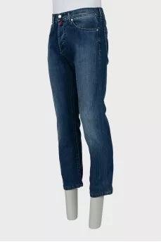 Мужские синие джинсы straight fit