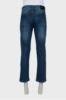Мужские синие джинсы straight fit