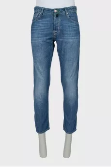 Men's Blue Button Down Jeans