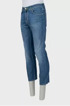Men's Blue Button Down Jeans