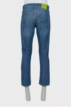 Men's Blue Button Down Jeans