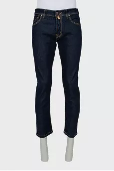 Men's dark blue jeans