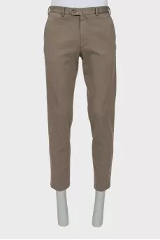 Чоловічі коричневі штани straight fit