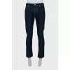 Men's blue jeans with buttons