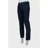 Men's blue jeans with buttons