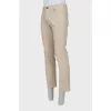 Men's straight-cut trousers in beige