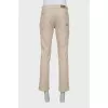 Men's straight-cut trousers in beige