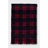 Checkered plaid scarf