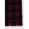 Checkered plaid scarf